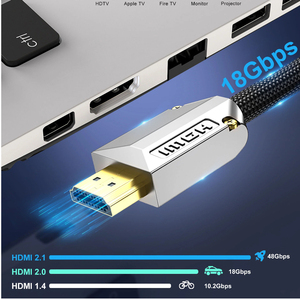 Câble HDMI haute vitesse vers HDMI, connecteur plaqué or, câble HDMI 4K 2160P 1080P pour moniteur HDTV, projecteur, ordinateur - Product Image 3