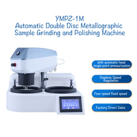 JingJing Meuleuse-polisseuse métallographique motorisée à double disque automatique YMPZ-2M, machine de préparation d'échantillons de laboratoire à haute capacité de charge