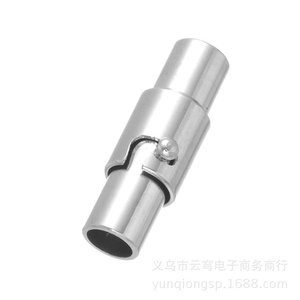 Cierre de Pulsera de Cuero con Hebilla de Seguridad Magnética y Cordón Trenzado de Piel de Vacuno de Doble Bloqueo, Componente de Joyería Artesanal de Yiwu - Product Image 3