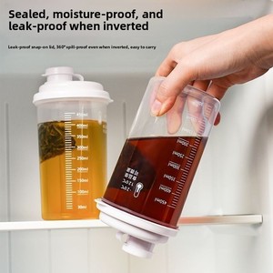 Bouteille de stockage de sucre blanc en <span class=keywords><strong>plastique</strong></span> portable pour réfrigérateur, grande capacité, qualité alimentaire, pour usage extérieur estival - Product Image 4