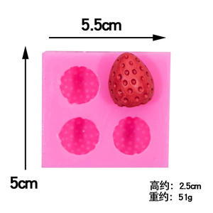 Moldes <span class=keywords><strong>de</strong></span> Silicona para Postres <span class=keywords><strong>de</strong></span> Mousse, Moldes para Cubitos <span class=keywords><strong>de</strong></span> Hielo, Moldes para Trufas <span class=keywords><strong>de</strong></span> Chocolate, Moldes para Pastelería con Forma <span class=keywords><strong>de</strong></span> Fruta, Moldes para Helados, Moldes <span class=keywords><strong>de</strong></span> Silicona 3D con Forma <span class=keywords><strong>de</strong></span> Fresa - Product Image 6