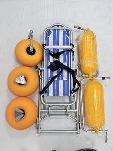 ビーチ車椅子全地形鋼防水水陸両用デザイン電気CE認証100KGS容量24インチ後輪毎日使用 - Product Image 5