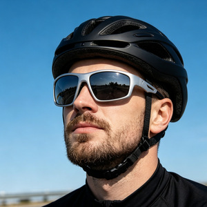 Men's Cycling Sunglasses UV400 PC Lens Anti Slip <b>Black</b> <b>Frame</b> Outdoor Sports Driving Protection - Product Image 2