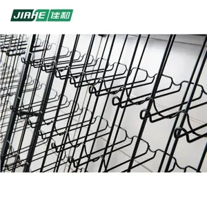 الأكثر مبيعًا رف نبيذ جداري معدني متعدد الطبقات شوبفيتيز الخشب - Product Image 6