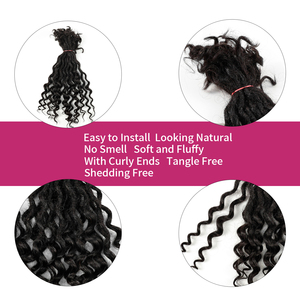 Extensions de dreadlocks en cheveux humains ANNA Deep Goddess, 100 % faites à la main, pour le marché africain - Product Image 4