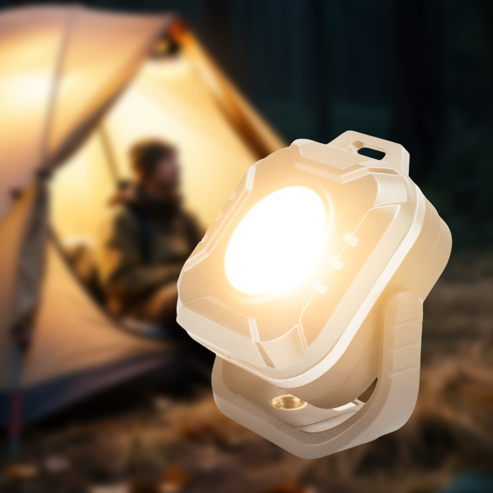Rugged Multifunctional LED Work Light With Magnetic Suction Type-C 1200mAh Battery Camping Lantern Rechargeable Work Light