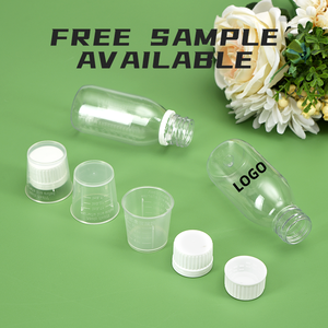 Bán buôn vô trùng rõ ràng nhựa dùng một lần y học ho <span class=keywords><strong>Syrup</strong></span> chai với cốc đo - Product Image 6