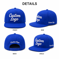 Topi Snapback 6 Panel Polos Bordir Custom, High Crown Flat Brim, Bahan Katun, Gaya Hip Hop Baseball untuk Pria Wanita Streetwear