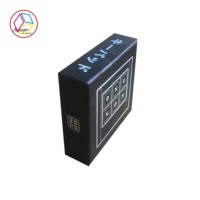 Boîte en papier de carton noir écologique personnalisée petite boîte cadeau du Vietnam avec impression personnalisée pour couvercle de bougie parfumée et base en gros