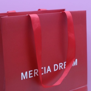 Custom Luxury Kraft Paper Gift Bag with Your Own logo Craft Paper Bag China Wholesale Shopping Craft Gift Paper Bag with Ribbon - Product Image 5