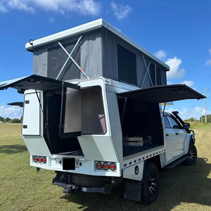 <span class=keywords><strong>Camper</strong></span> Deslizable con Techo Elevable para Chasis Isuzu Dmax, Extensión de Chasis con Techo Eléctrico y <span class=keywords><strong>Cama</strong></span> Queen - Product Image 1