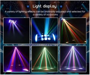 <span class=keywords><strong>4</strong></span>-in-1 RGBW 50W LED luce Laser stroboscopica DMX telecomando farfalla Disco Club feste luci per DJ - Product Image 6