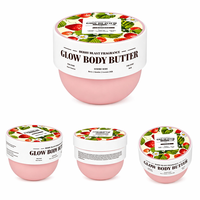 Beurre corporel fouetté premium bio au beurre de karité et au beurre de cacao, hydratant naturel pour une hydratation intense des peaux sèches