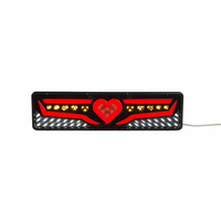 Nouveau feu arrière multifonctionnel en forme de cœur de 46 cm LED 24V étanche pour semi-remorque avec ajustement universel