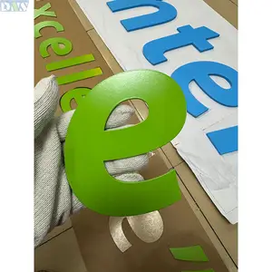 Sky Blue Green Paint Stainless Steel Letter Steel Letters Plastic Letters Factory Price