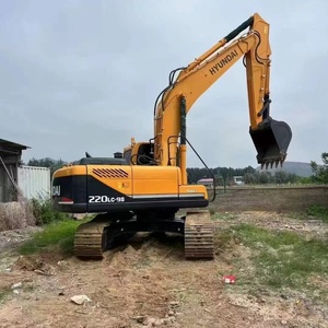Excavadora de cadenas usada Hyundai 220LC-9S original para grandes sitios de construcción, excavadora usada a precios bajos - Product Image 4
