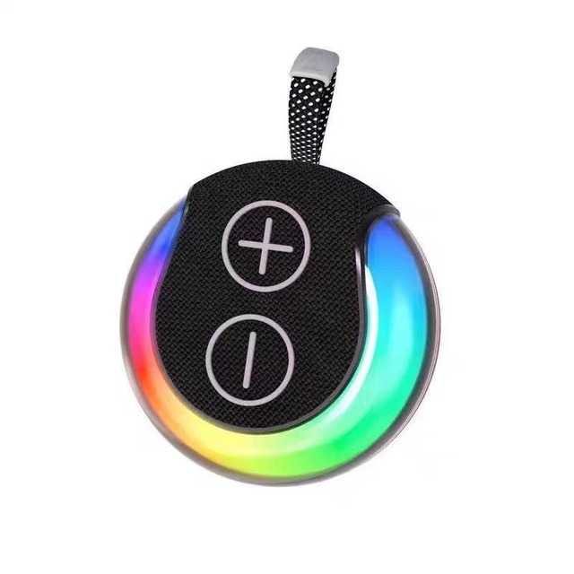 IPX6 Waterproof Wireless Speaker, Portable Handheld Outdoor Sports Speaker with RGB LED Lights, 20H Playtime, HD Bass