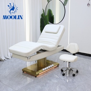 Table de massage électrique MOOLIN à 3/4 moteurs pour salon de beauté, spa, table de massage réglable, chaise de traitement cosmétique, cuir PU - Product Image 6