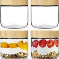 W-5514 Keuken Huishoudelijke Moderne Minimalistische Vochtbestendige Pot Grote Capaciteit Opbergcontainer Gedroogd Fruit Snacks Glazen Opbergdoos