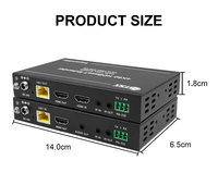 DVI 1,0 Compatible 18Gbps Ancho de banda Transmisor Receptor Repetidor Interfaz de extensión óptica HDMI Diversidad Datos de alta velocidad