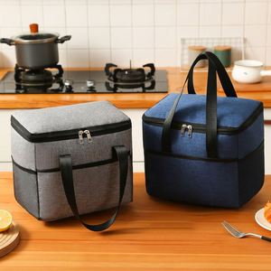 Functional Pattern Cooler Lunch <b>Box</b> Portable Insulated <b>Canvas</b> Lunch Bag Thermal Food Picnic Lunch Bags for Women Kids - Product Image 1