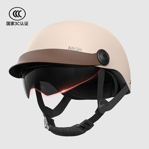 Casco de Motocicleta Eléctrica ABS Exclusivo para Uso Transfronterizo, Unisex, Protección Solar UPF 50+ para Verano, Universal para Todas las Estaciones - Product Image 4