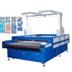 Large Area 2-in-1 Dual Head CO2 Laser Cutting Machine with Panoramic Camera System for Denim, Silk, and Synthetic Fabrics - Product Image 5