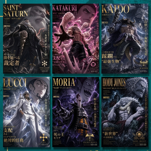 Planche décorative Anime One Piece scintillante, personnages <span class=keywords><strong>Manga</strong></span> japonais personnalisés, bord doré, Shikishi pour décoration murale de chambre - Product Image 2