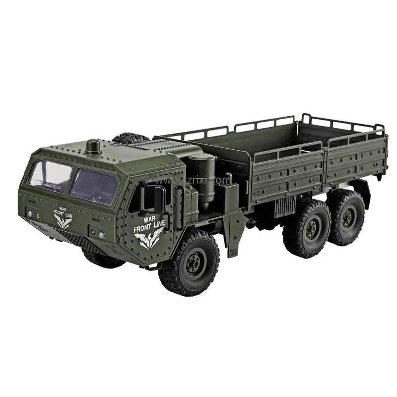 JJRC Q75 paletli 1:16 2.4G RC araba 6Wd ordu kamyon Model kamyon uzaktan kumanda araba doğum günü hediyeleri için RC oyuncak arabalar