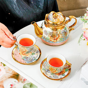 Petit ensemble moderne et luxueux de 6 pièces en céramique et porcelaine pour la maison Tasse à eau pour le thé et le café de l'après-midi de style <span class=keywords><strong>palais</strong></span> européen - Product Image 2