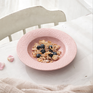 Plato Plano <span class=keywords><strong>de</strong></span> <span class=keywords><strong>Porcelana</strong></span> Esmaltada, Vajilla <span class=keywords><strong>de</strong></span> Cerámica China, Accesorios <span class=keywords><strong>de</strong></span> Cocina, Plato para Servir en el Hogar, Fiestas y Bodas - Product Image 2