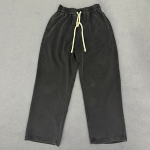 <span class=keywords><strong>Pantaloni</strong></span> Casual da <span class=keywords><strong>Uomo</strong></span> Personalizzati, Larghi e Comodi, 360gsm, Lavaggio Acido, Gamba Larga, <span class=keywords><strong>Cotone</strong></span> Poliestere, <span class=keywords><strong>Pantaloni</strong></span> da Palestra - Product Image 1