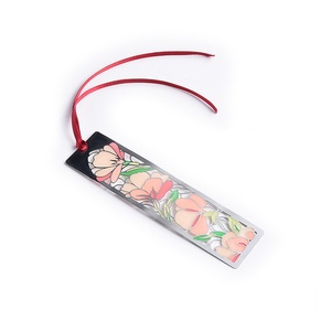 Typical Design High Quality Hollow Metal <b>Bookmark</b> With Silk Ribbon - Product Image 1