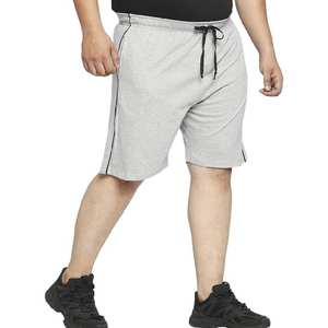 Pantalones cortos de punto para hombre de talla grande con cintura alta y banda elástica ancha para un ajuste seguro y uso cómodo durante actividades y salidas informales - Product Image 5
