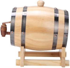 Rovere Barre vino Brandy Whisky barile barile secchio contenitore con rubinetto conservazione domestica vinificazione uso della birra - Product Image 2