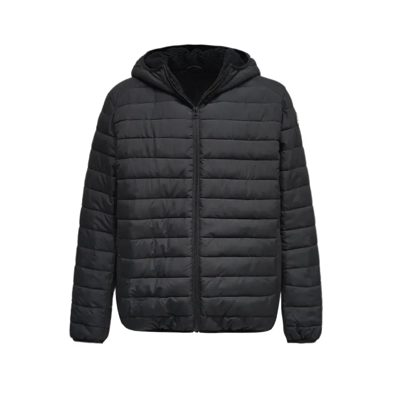2023 Customized Men's Hooded Winter Down Puffer Padded Jacket Velvet Lining Coat