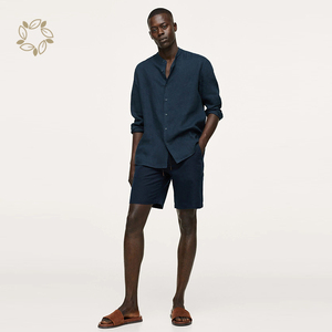Camicie da <span class=keywords><strong>Uomo</strong></span> in <span class=keywords><strong>Lino</strong></span> Organico Sostenibile a Maniche Lunghe, Eco-Friendly, Casual, con Bottoni - Product Image 2