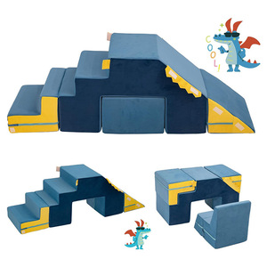 Ensemble de jeux d'escalade en mousse avec toboggan pour enfants, blocs de jeu souples d'intérieur, tapis de ramassage de 2 cm d'épaisseur pour enfants de 4 à 6 ans - Product Image 5