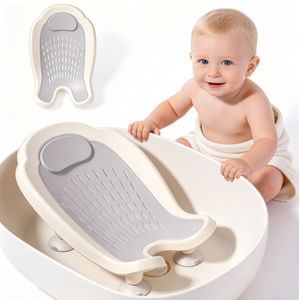 Support <span class=keywords><strong>de</strong></span> bain pour bébé, coussin <span class=keywords><strong>de</strong></span> douche creux avec drainage, siège <span class=keywords><strong>de</strong></span> baignoire antidérapant confortable pour <span class=keywords><strong>nouveau</strong></span>-<span class=keywords><strong>né</strong></span>, pour un lavage doux du corps du bébé - Product Image 1
