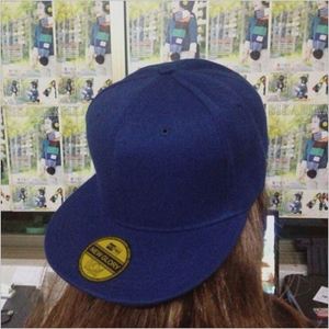 Custom Simple <b>Plain</b> 6 Panel 100% Acrylic Flat Brim Blank Snapback <b>Cap</b> - Product Image 2