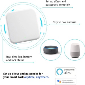 TTLOCK สมาร์ทล็อค ไวไฟเกตเวย์ บลูทูธเป็นอะแดปเตอร์ไวไฟ รีโมทคอนโทรล แอพ TTlock ควบคุมด้วยเสียง ใช้งานร่วมกับ Alexa สมาร์ทโฮมฮับ - Product Image 3