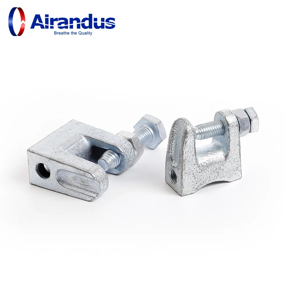 Ventilation High quality Galvanized Steel Duct Beam Flange Clamp GI Duct GI Pipe Clamp G Clamp for HVAC System