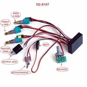Faisceau de Câblage Préampli Actif de <span class=keywords><strong>Guitare</strong></span> Basse Électrique 4 Bandes EQ de Haute Qualité Personnalisable pour Basse - Product Image 6