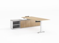 Bureau de travail réglable en hauteur pour la maison et le bureau, poste de travail ergonomique avec plateau en MFC réglable