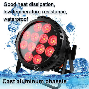 12*18W IP65 étanche extérieur LED Par lumière RGBWAUV sans fil alimenté par batterie Led Par peut pour scène de mariage - Product Image 5