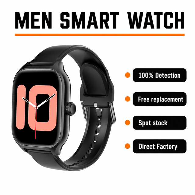 2026 C28 Pro Smart Watch, Bright HD Display, Built in Game Function, Health Monitoring,Call & Message Push, OEM Custom Available