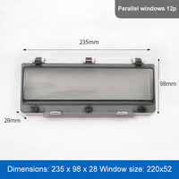 Cache de protection transparent en PC/ABS pour fenêtre, étanche IP67, pour boîtier de distribution - Fourniture directe usine