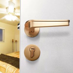 Kunci Pintu Kayu Rumah Tangga Berkualitas Tinggi Yonfia 8044 Gagang Ganda dengan Set Kunci - Product Image 4