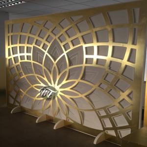 Hint düğün sahne dekorasyon kemer beyaz akrilik yuvarlak zemin olay ve parti için - Product Image 5