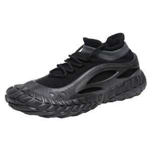Chaussures de course pour hommes respirantes avec doublure en maille, rehaussantes, à lacets, polyvalentes pour le printemps/l'automne en extérieur - Product Image 1